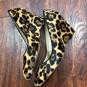 J. Crew Collection Martina Calf Hair Wedges/ Shoes